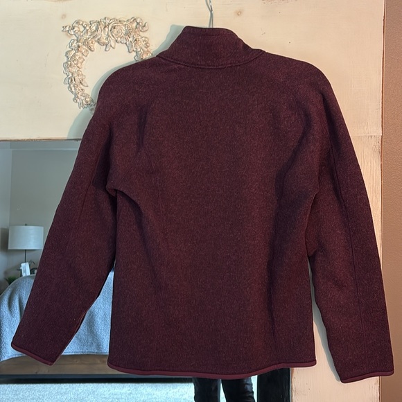 Patagonia Woman M Maroon Purple 1/4 Zip Better Sweater - Picture 5 of 8